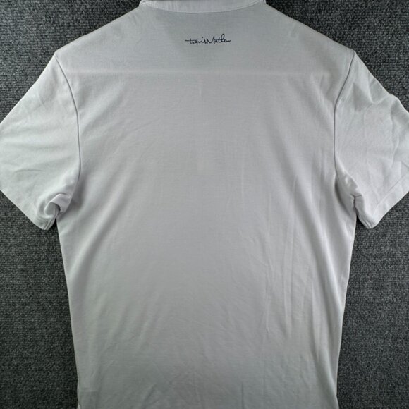 Travis Mathew Short Sleeve Golf Polo Shirt Men White Medium Cotton Polyester - Picture 14 of 15
